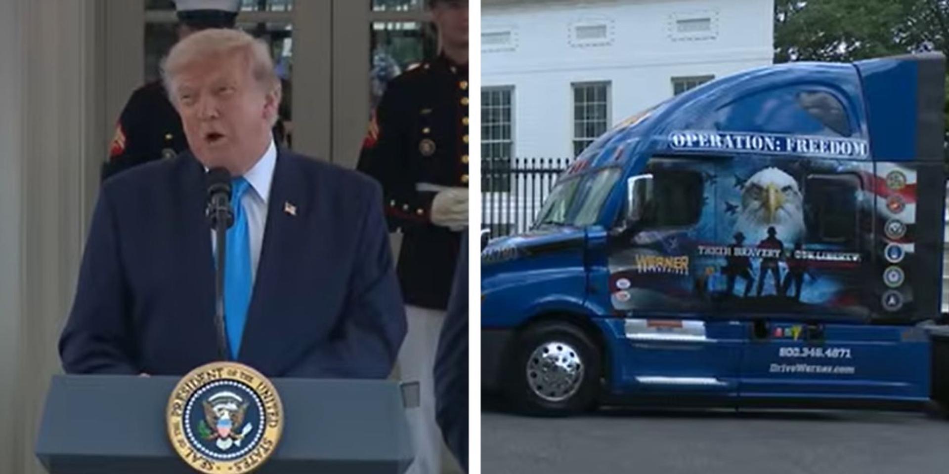 BREAKING: Trump admin launches 'Freedom Haulers' program to replace migrant truckers with veterans