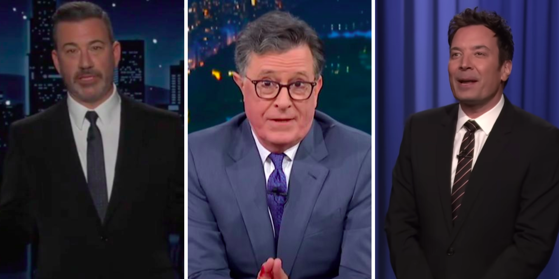 Fallon, Kimmel late-night shows to go dark on Stephen Colbert's last night on air