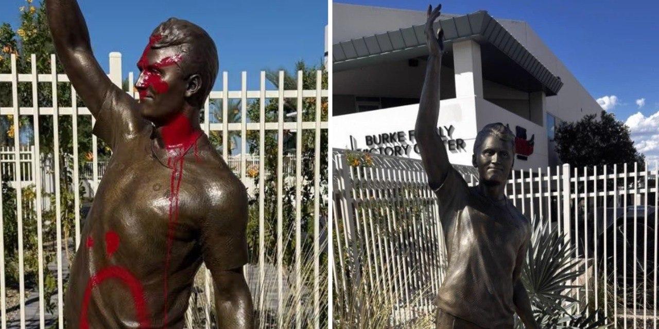 'GOOD AS NEW': Charlie Kirk statue at TPUSA HQ restored after senseless act of vandalism