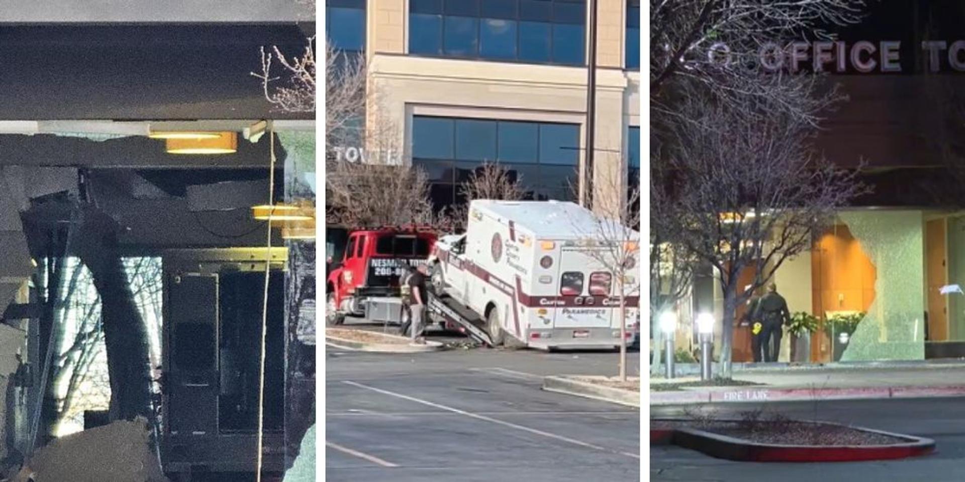 Lunatic rams stolen ambulance into Idaho DHS office in attempted arson attack: police