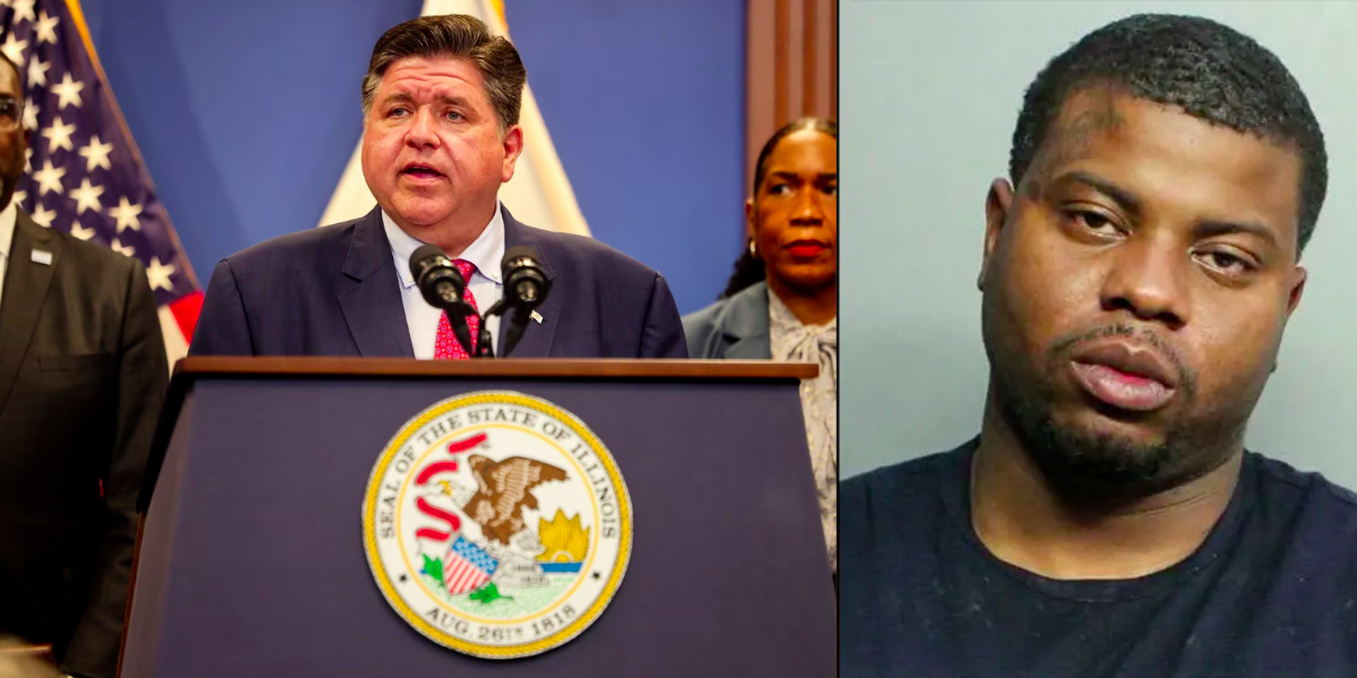 Illinois state-funded 'peacekeeper' has outstanding warrants in 4 states, charged with in fatal burglary 6 days after photo op with JB Pritzker