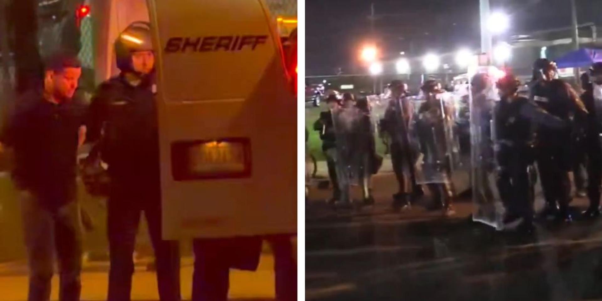 20 anti-ICE agitators ARRESTED at Delaney Hall after breaking curfew