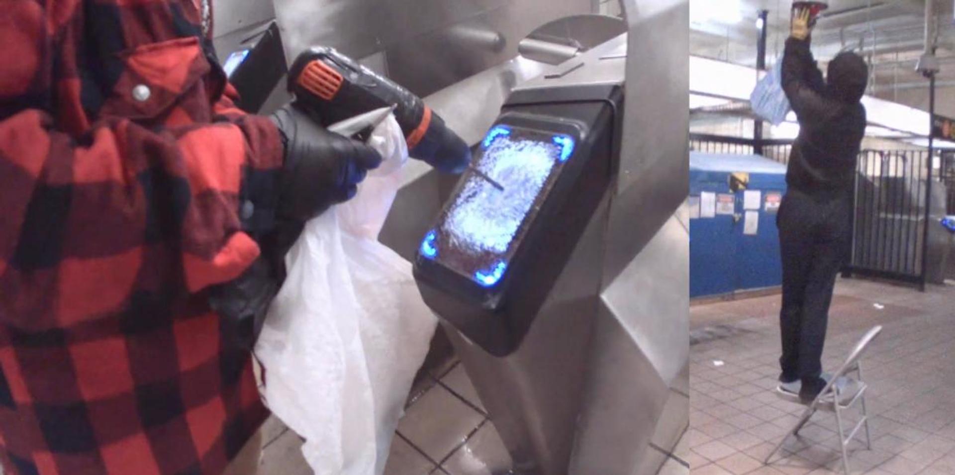 Far-left agitators destroy MTA fare collection in NYC to 'Free Palestine'