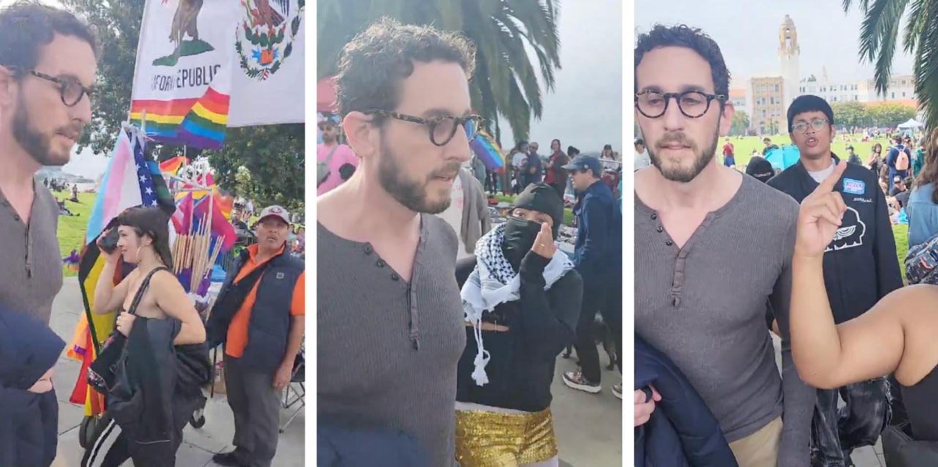 Radical LGBTQ Dem Scott Wiener forced to leave SF Trans March after getting mobbed by pro-Gaza activists