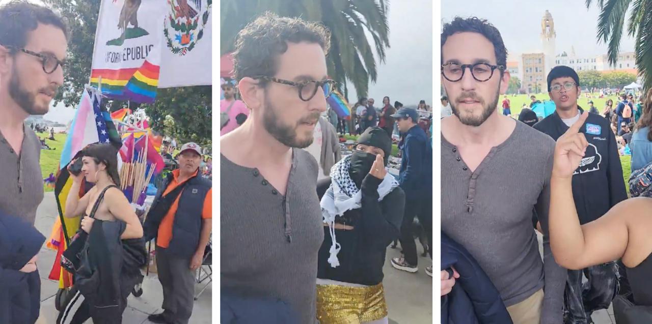 Radical LGBTQ Dem Scott Wiener forced to leave SF Trans March after getting mobbed by pro-Gaza activists