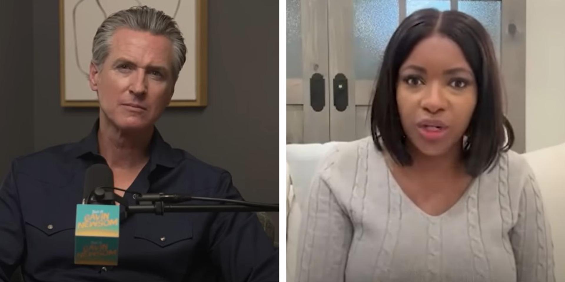 Jasmine Crockett and Gavin Newsom claim Trump's crime crackdown on 'black woman-led' cities is racist