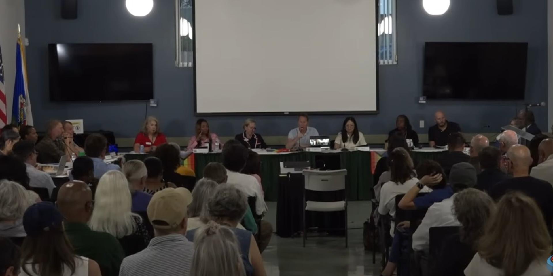 Altadena, CA town hall erupts as residents who lost homes in Eaton fire push back against developers seeking to build high-density housing, not single-family homes