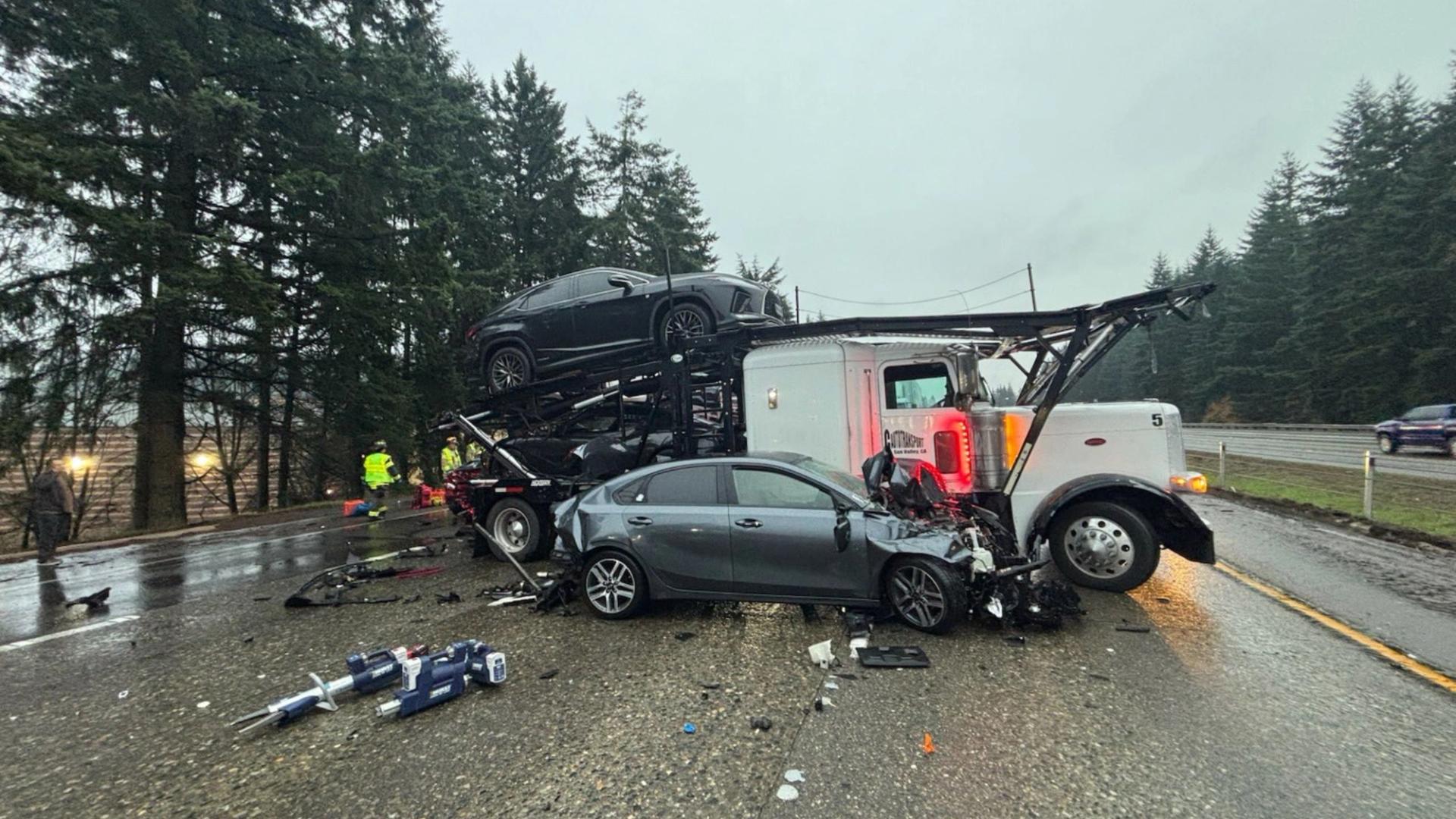 Mexican national arrested for driving semi truck without CDL, slamming into school bus in WA triggering 6-vehicle pileup