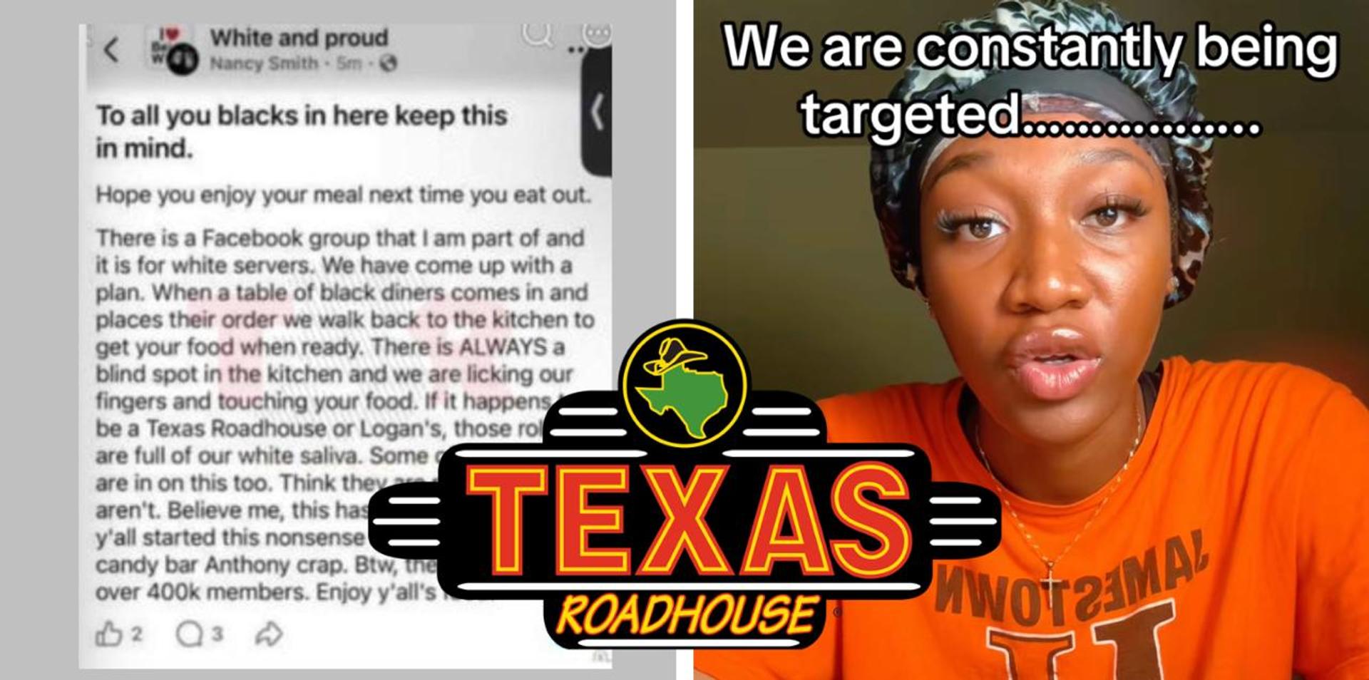 HOAX: Fake viral post claims white Texas Roadhouse employees were spitting on black customers' food