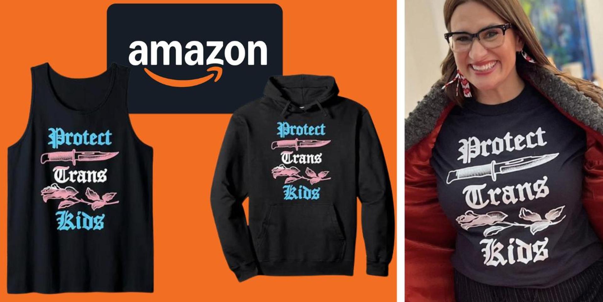Amazon sells trans extremist shirts calling for violence to 'protect trans kids'
