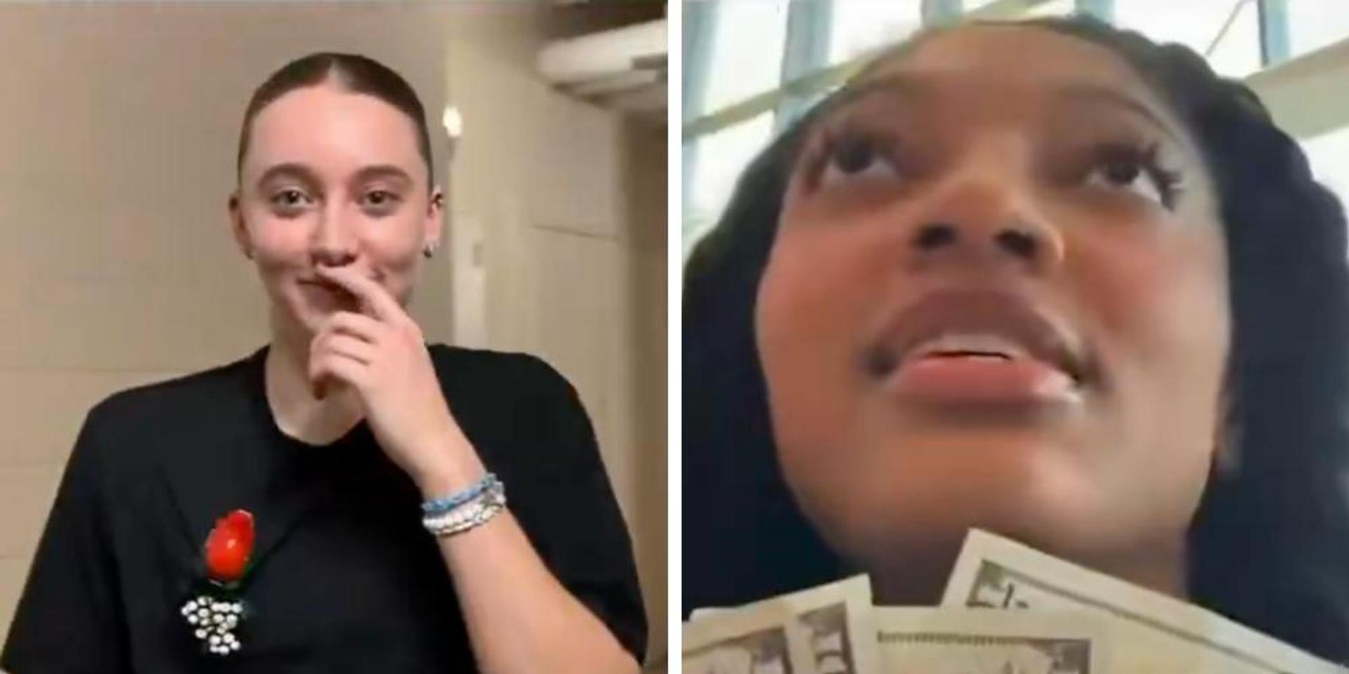 WNBA posts then pulls video of Angel Reese, Paige Bueckers betting on their own game