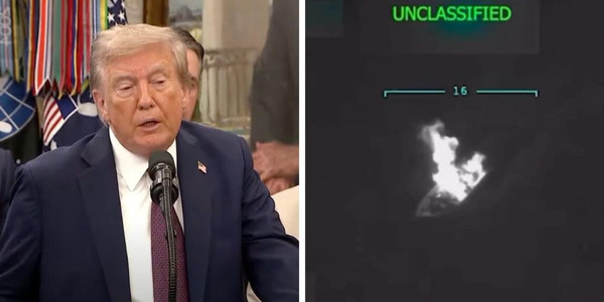 Trump releases footage of US strike on Tren de Aragua drug boat off Venezuela