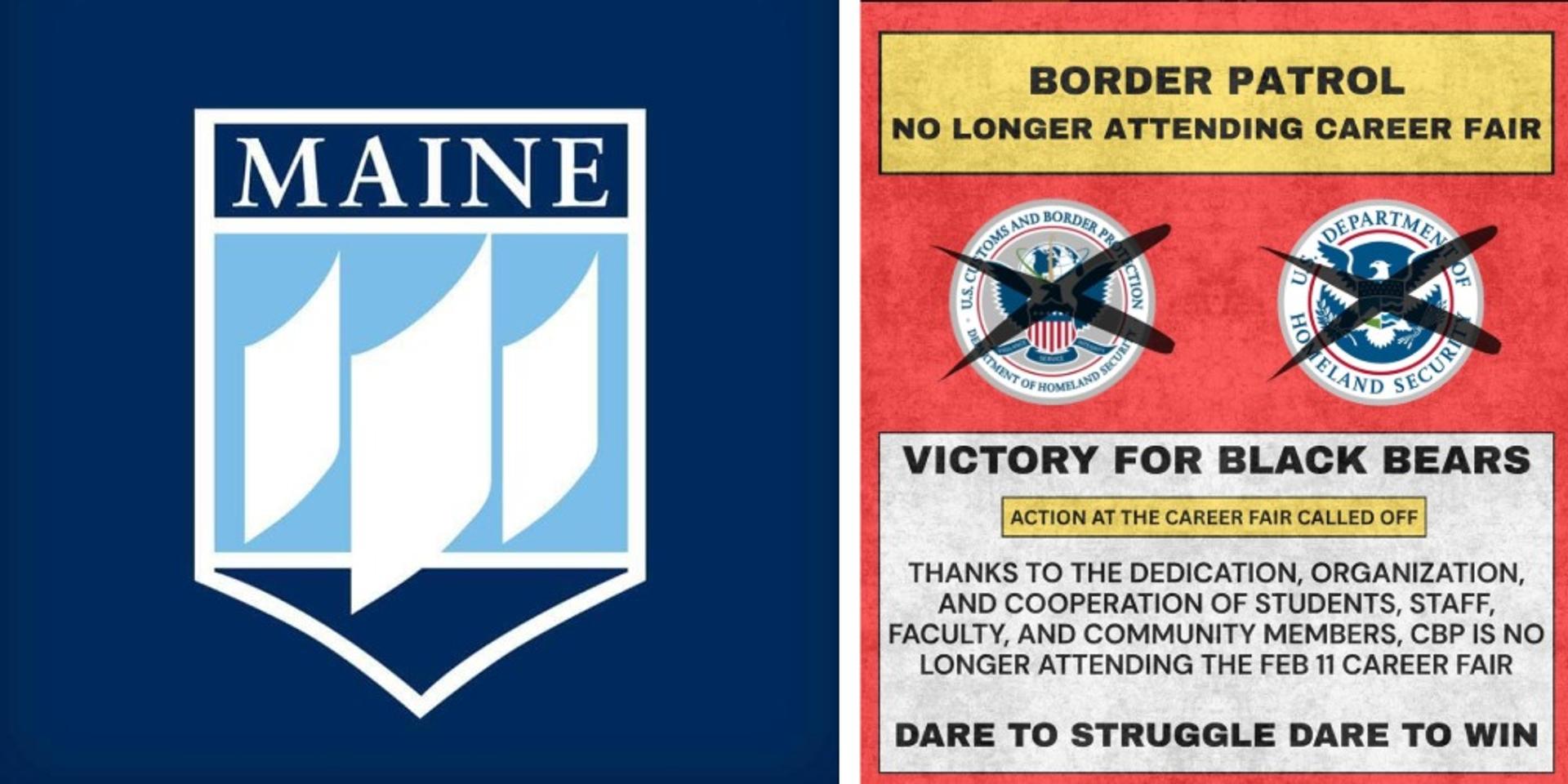 Border Patrol removed from UMaine career fair after threats of boycotts from left-wing groups
