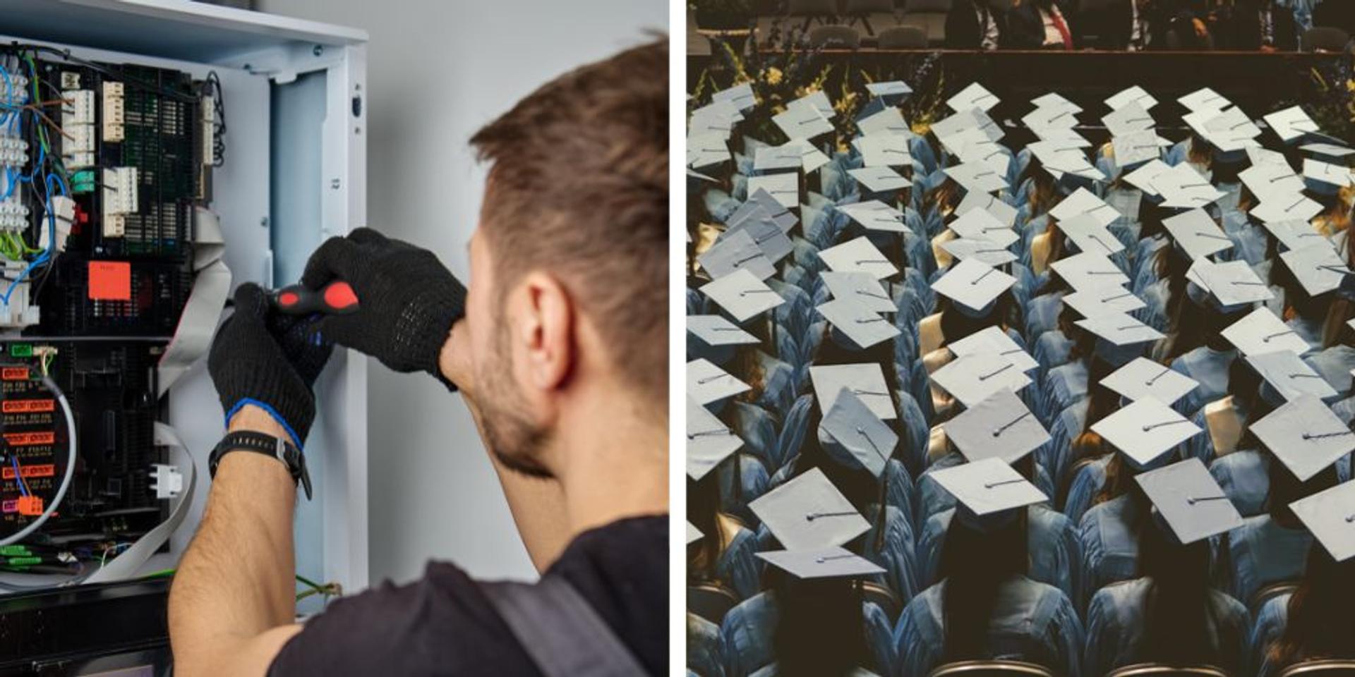American students ditch college for trade school as enrollment rises 20% since 2020