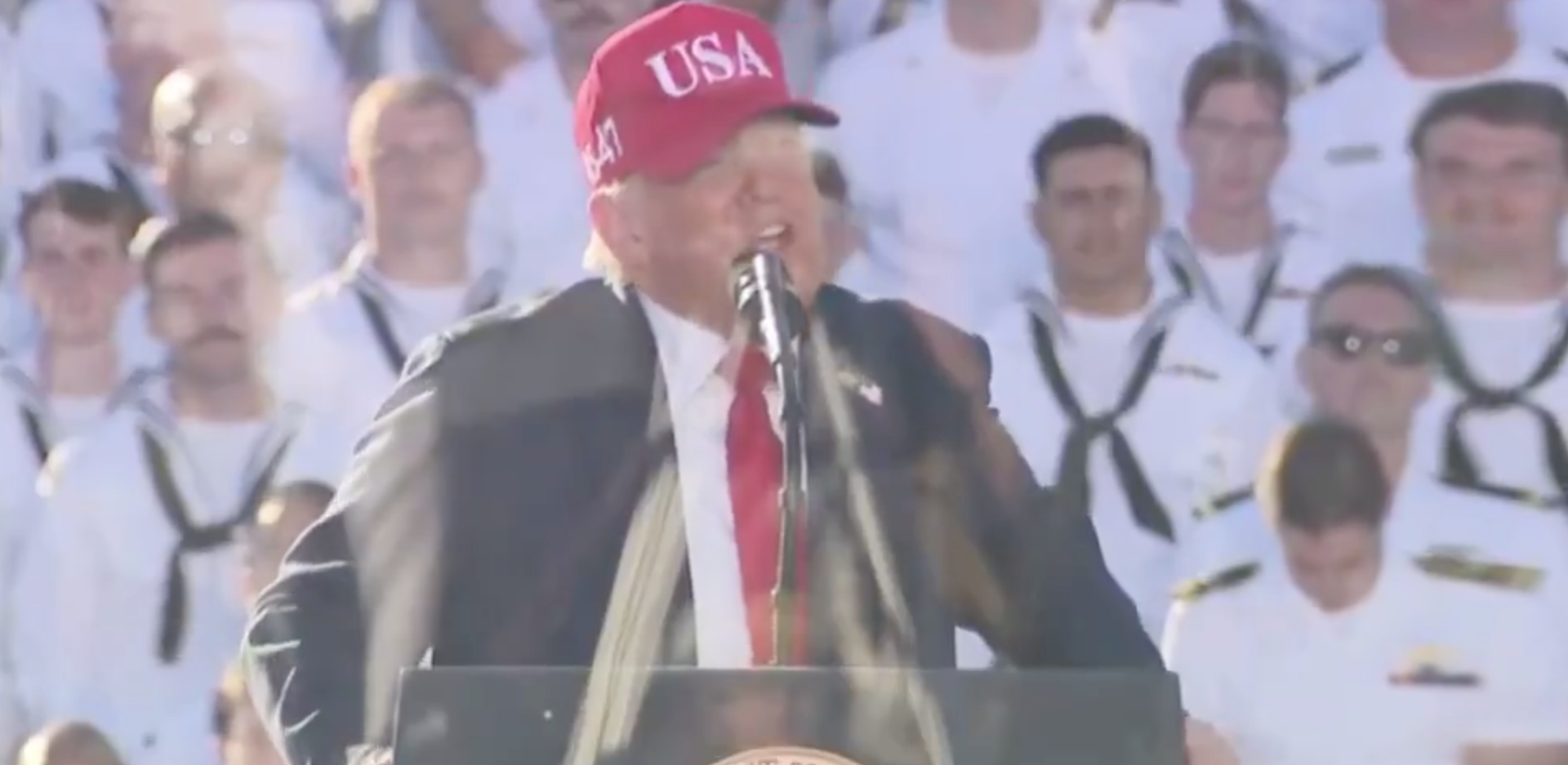Trump pledges biggest-ever military pay raise, vows to expand Navy fleet during 250th anniversary celebration