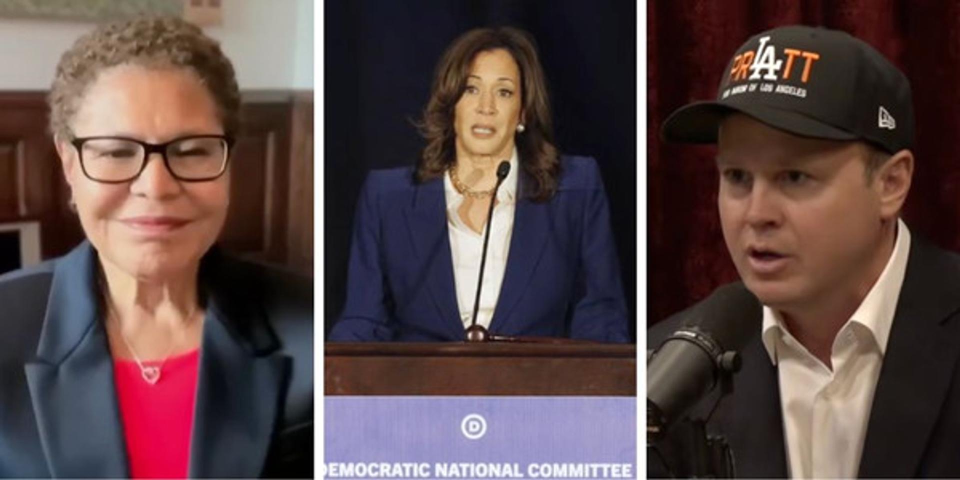 Kamala endorses Karen Bass against Spencer Pratt for LA mayor as incumbent has less than 50% support in polls