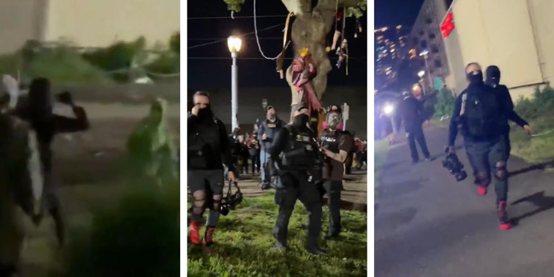TPM reporter Katie Daviscourt assaulted and mobbed by Antifa during Portland anti-ICE 'May Day' riot, struck in face with rock