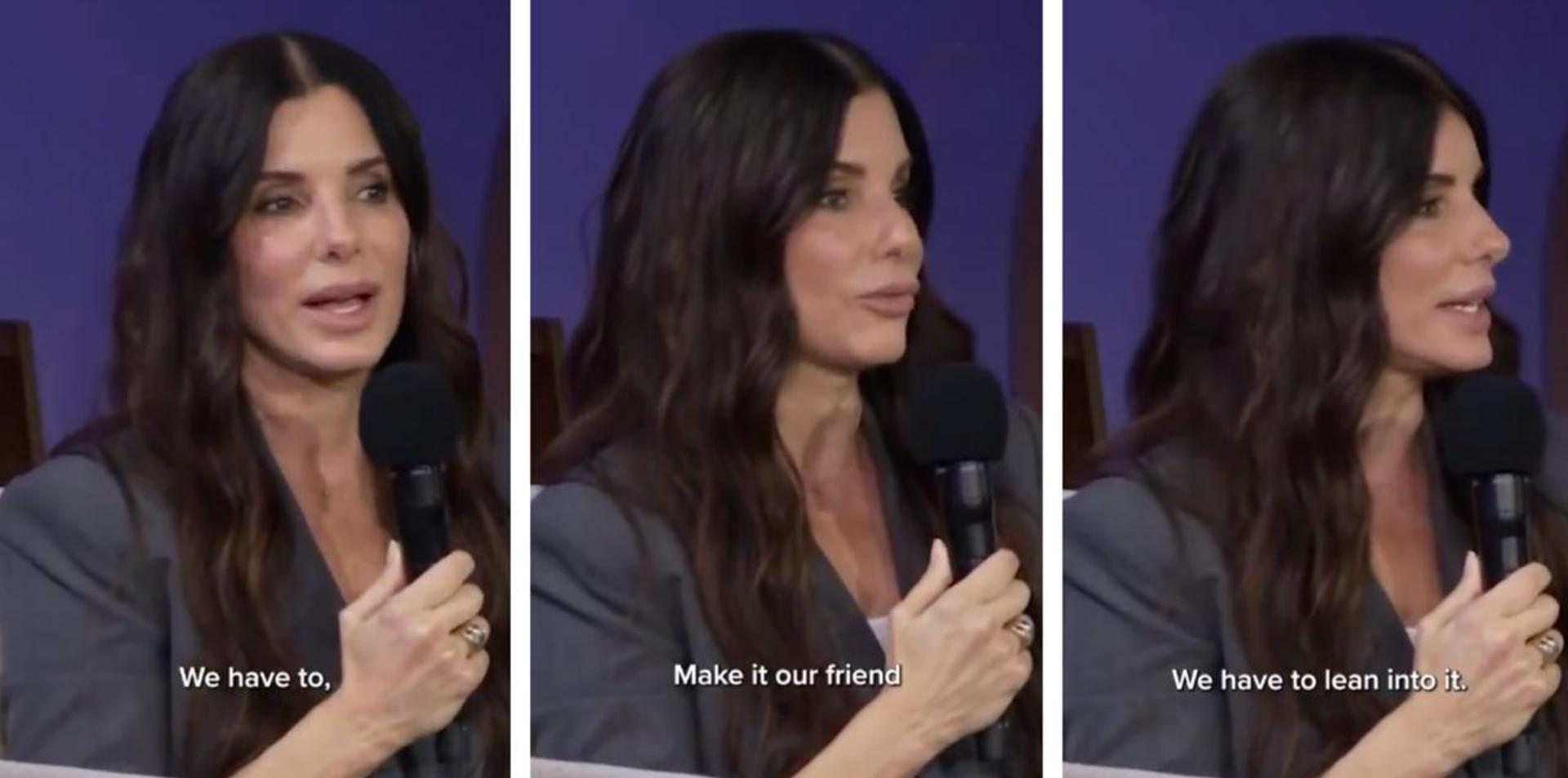 Sandra Bullock says we must 'befriend' AI and 'lean into it'