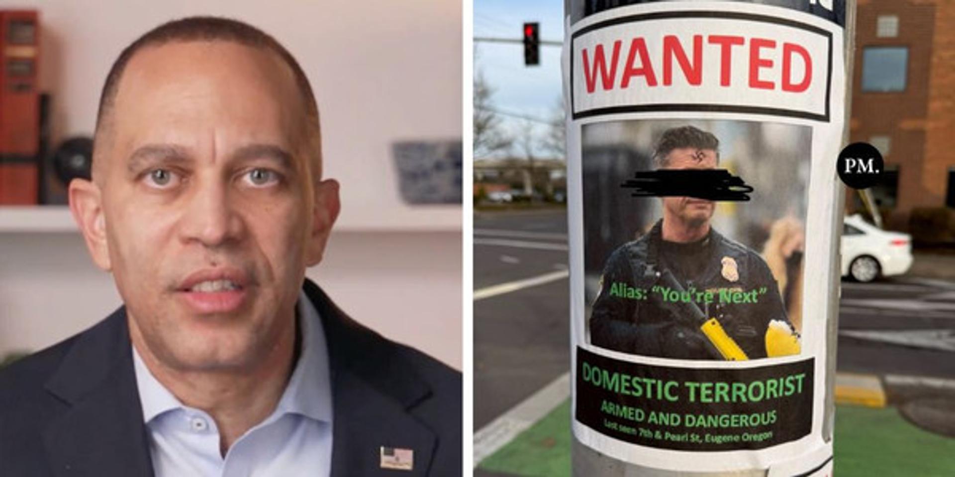 Hakeem Jeffries calls to unmask ICE agents as Antifa releases hit lists of federal officers
