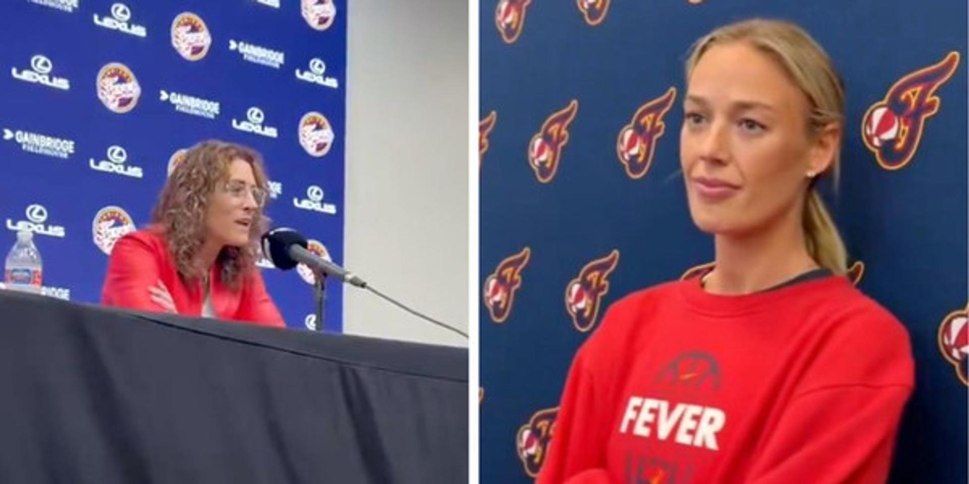 Indiana Fever coach defends herself after refusing to back Sophie Cunningham: 'Grace will win, kindness will win ... go to hell'