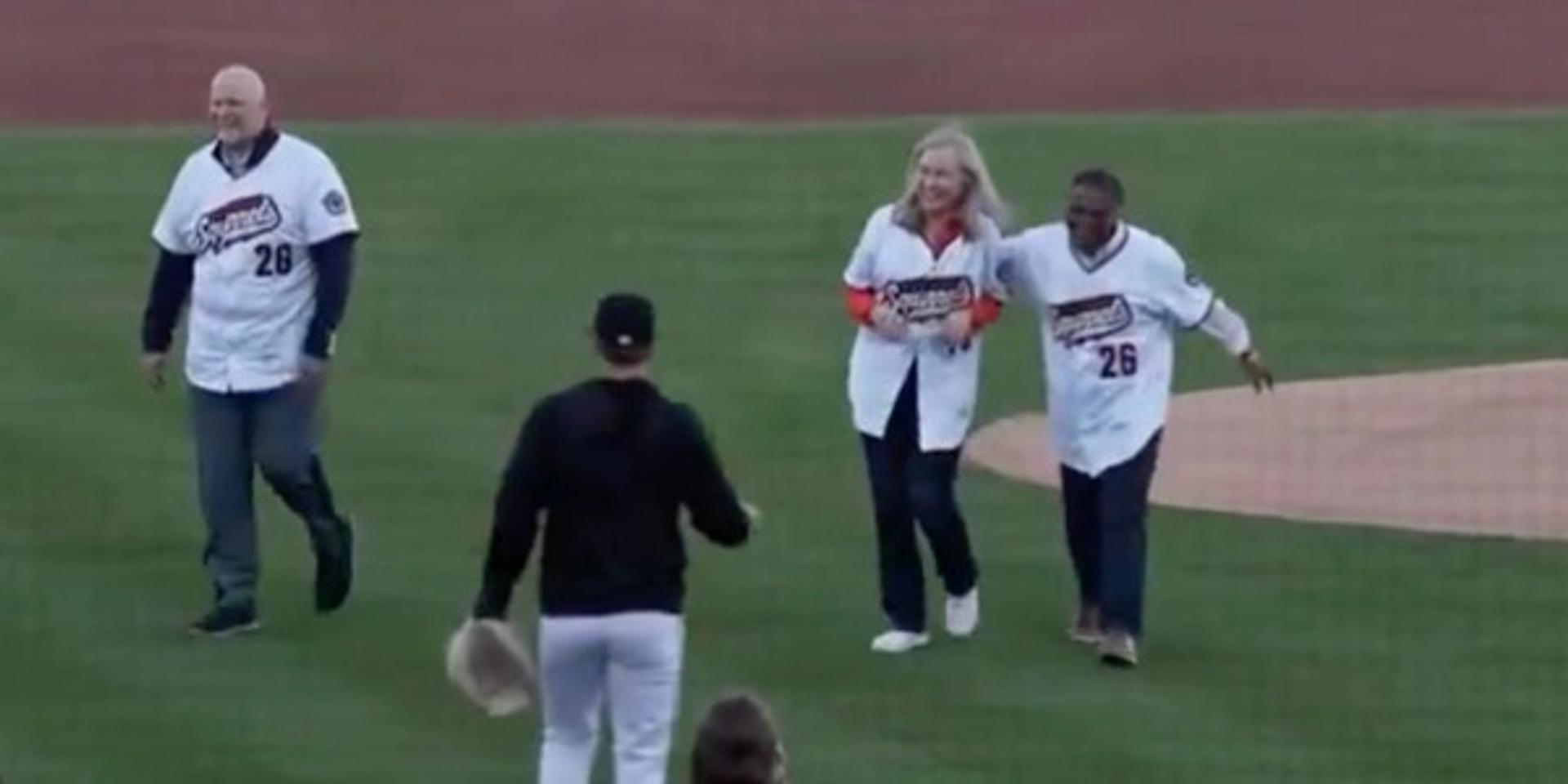 Spanberger BLASTED by baseball crowd boos during ceremonial pitch at Richmond Flying Squirrels game