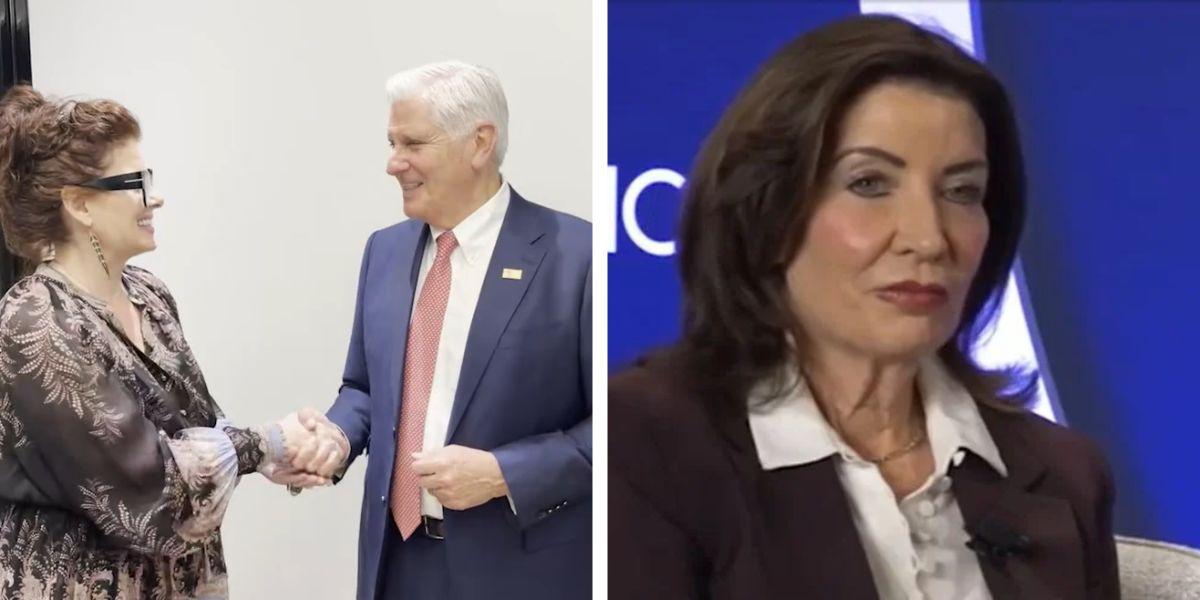 Longtime Dem activist Debra Messing backs Bruce Blakeman against Hochul in NY governor's race