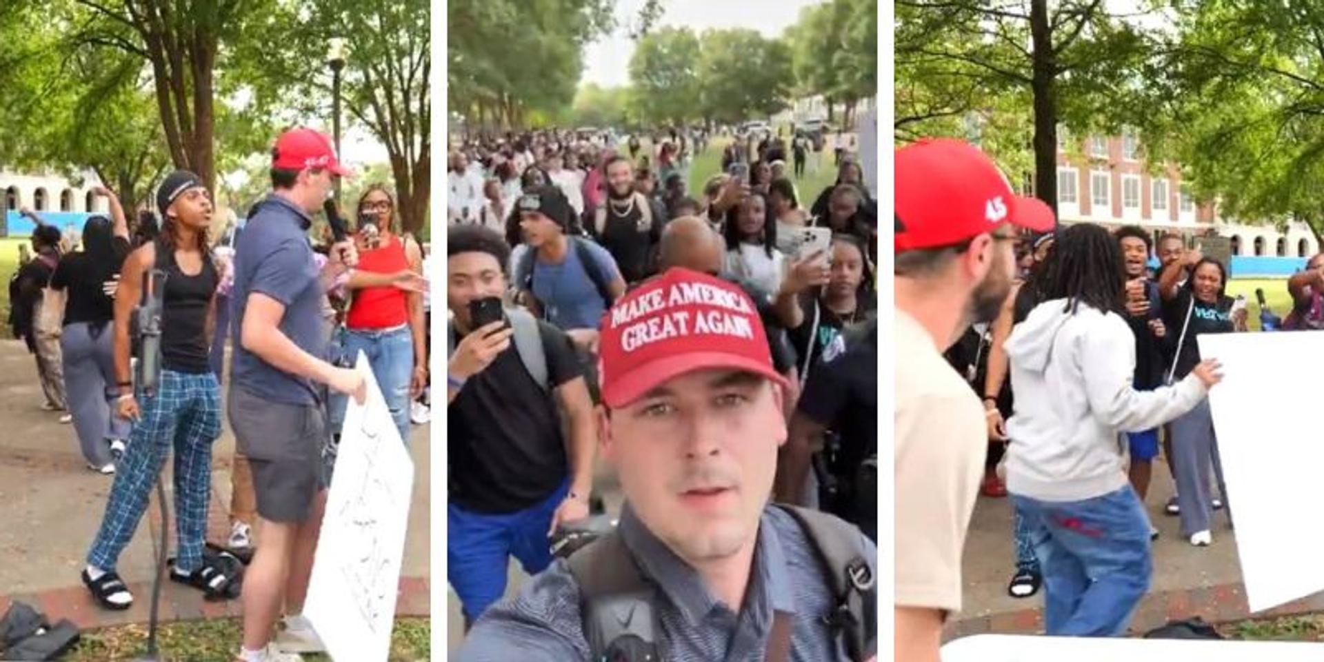 TSU defends left-wing mob that chased conservative debaters off campus