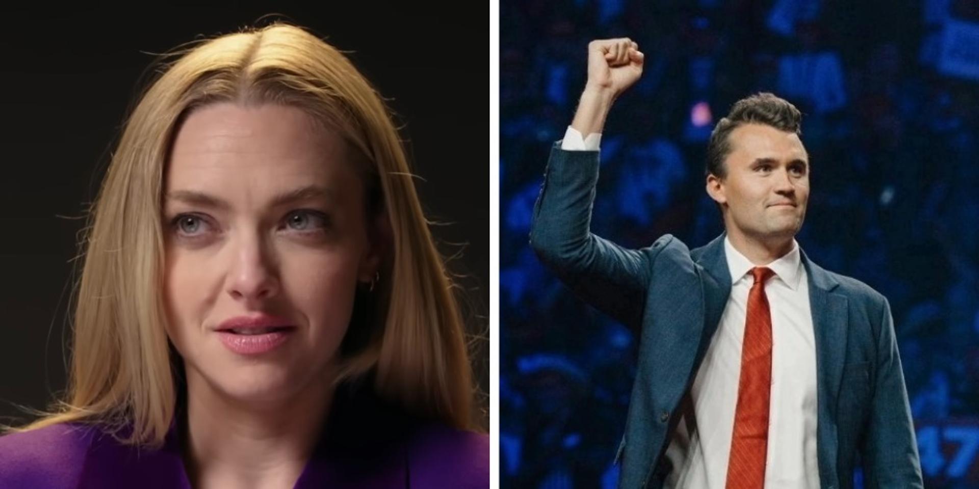 Amanda Seyfried is 'not f*cking apologizing' for calling Charlie Kirk 'hateful' after assassination