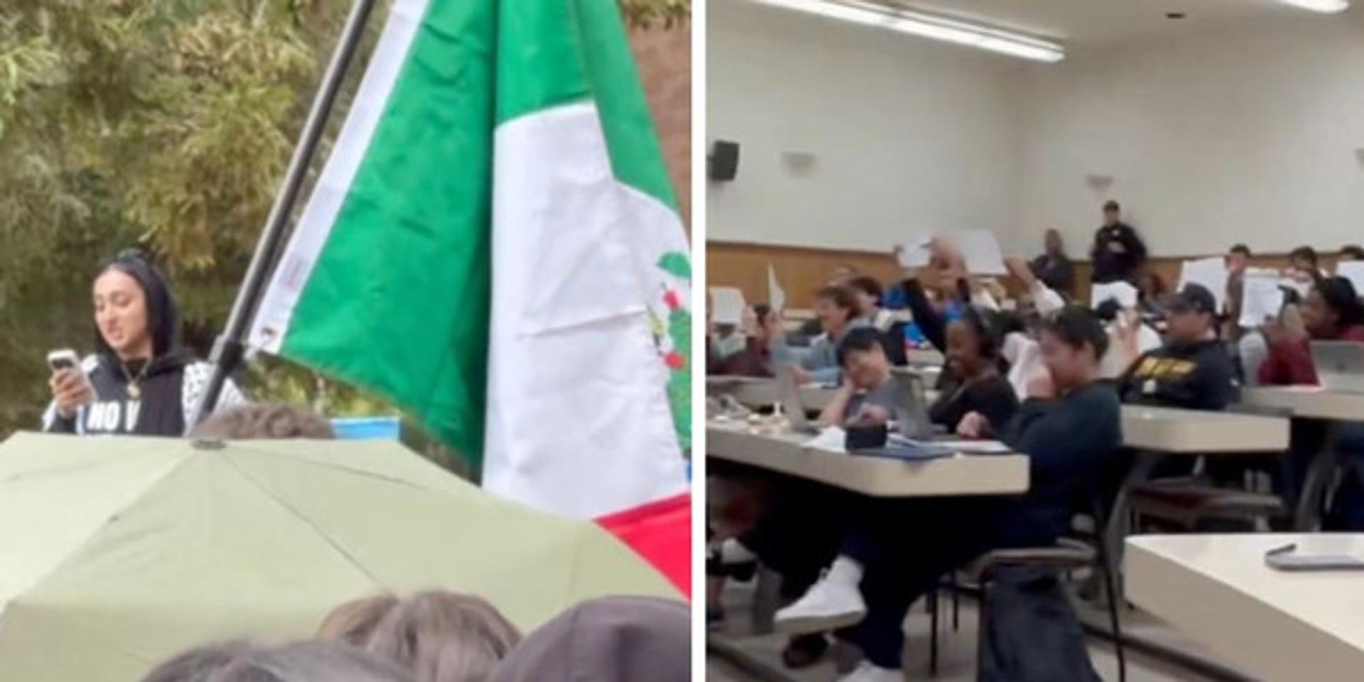 Leftist UCLA law students disrupt, insult speaker from DHS hosted by Federalist Society