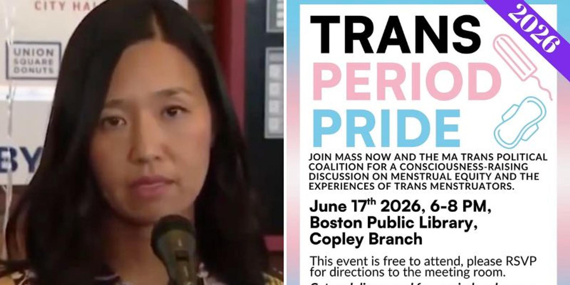 Boston Mayor Michelle Wu to hold 3rd annual 'Trans Period Pride'