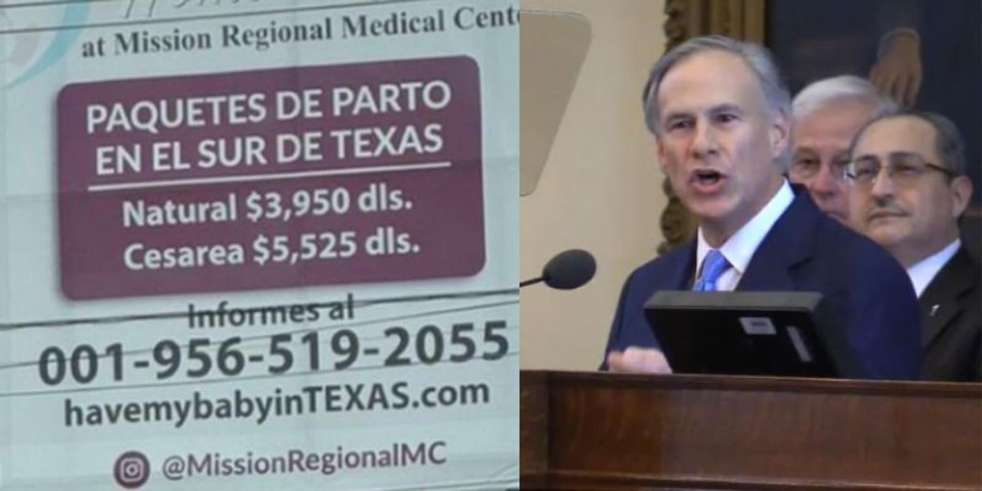 Gov. Greg Abbot investigates booming birth tourism business at Texas hospitals after billboards seen advertising low-cost US births to Mexican moms