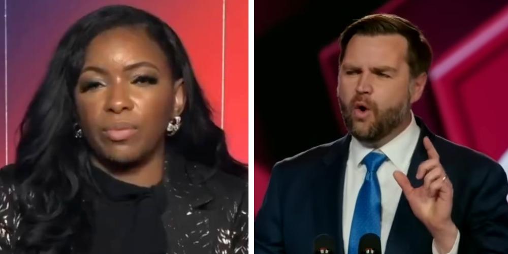 Jasmine Crockett says JD Vance is racist for saying her 'street girl persona is about as real as her nails'