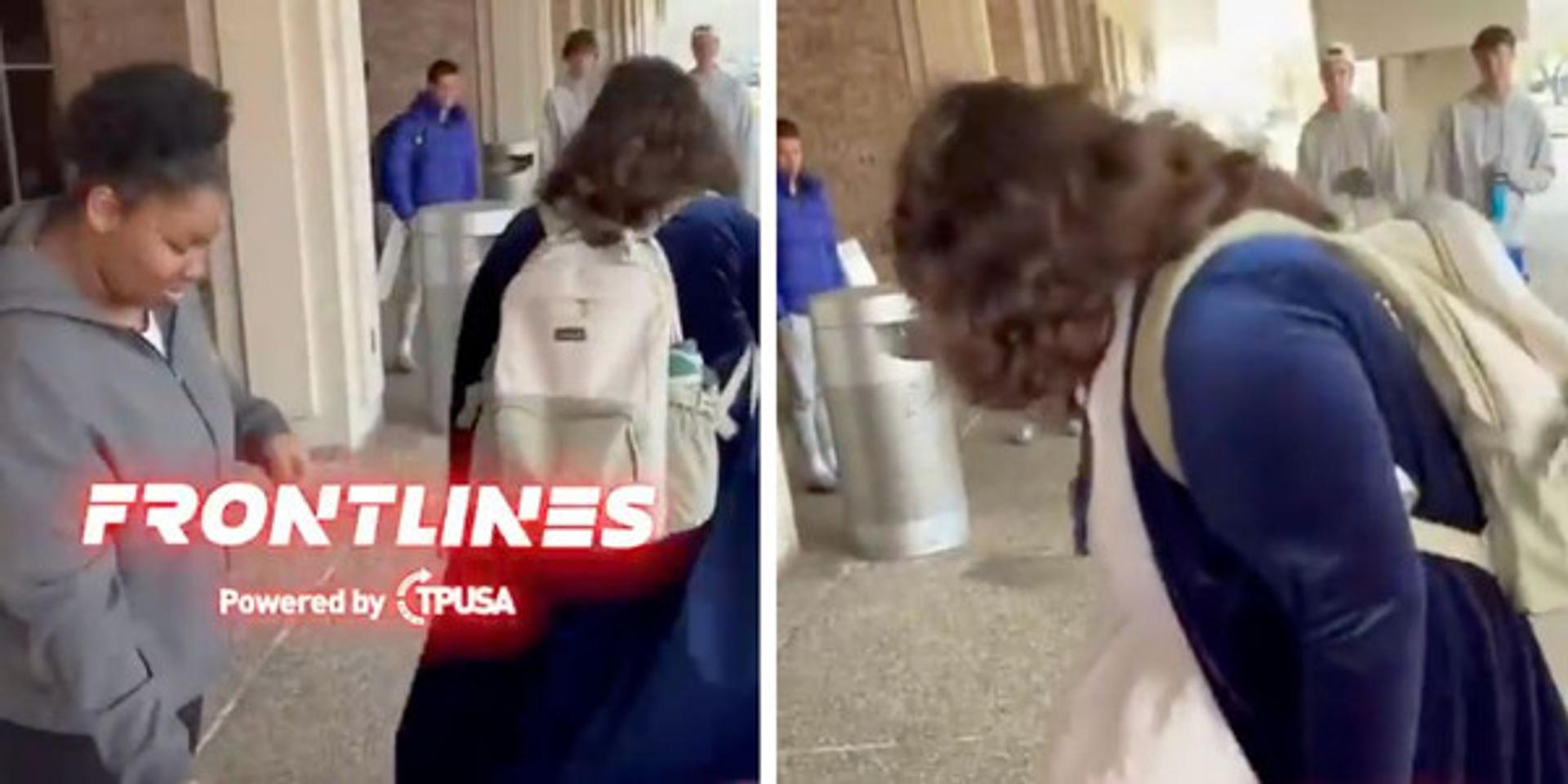 Leftist University of New Orleans student steals, vandalizes TPUSA merch