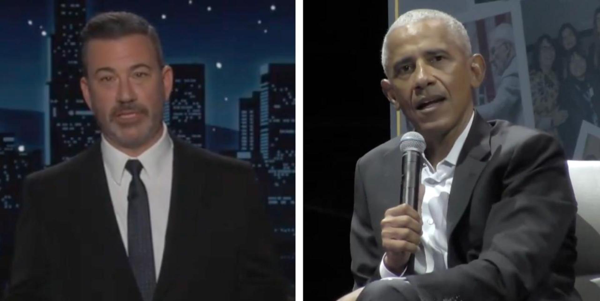 Barack Obama accuses Trump admin of 'new and dangerous' level of cancel culture over Jimmy Kimmel cancelation