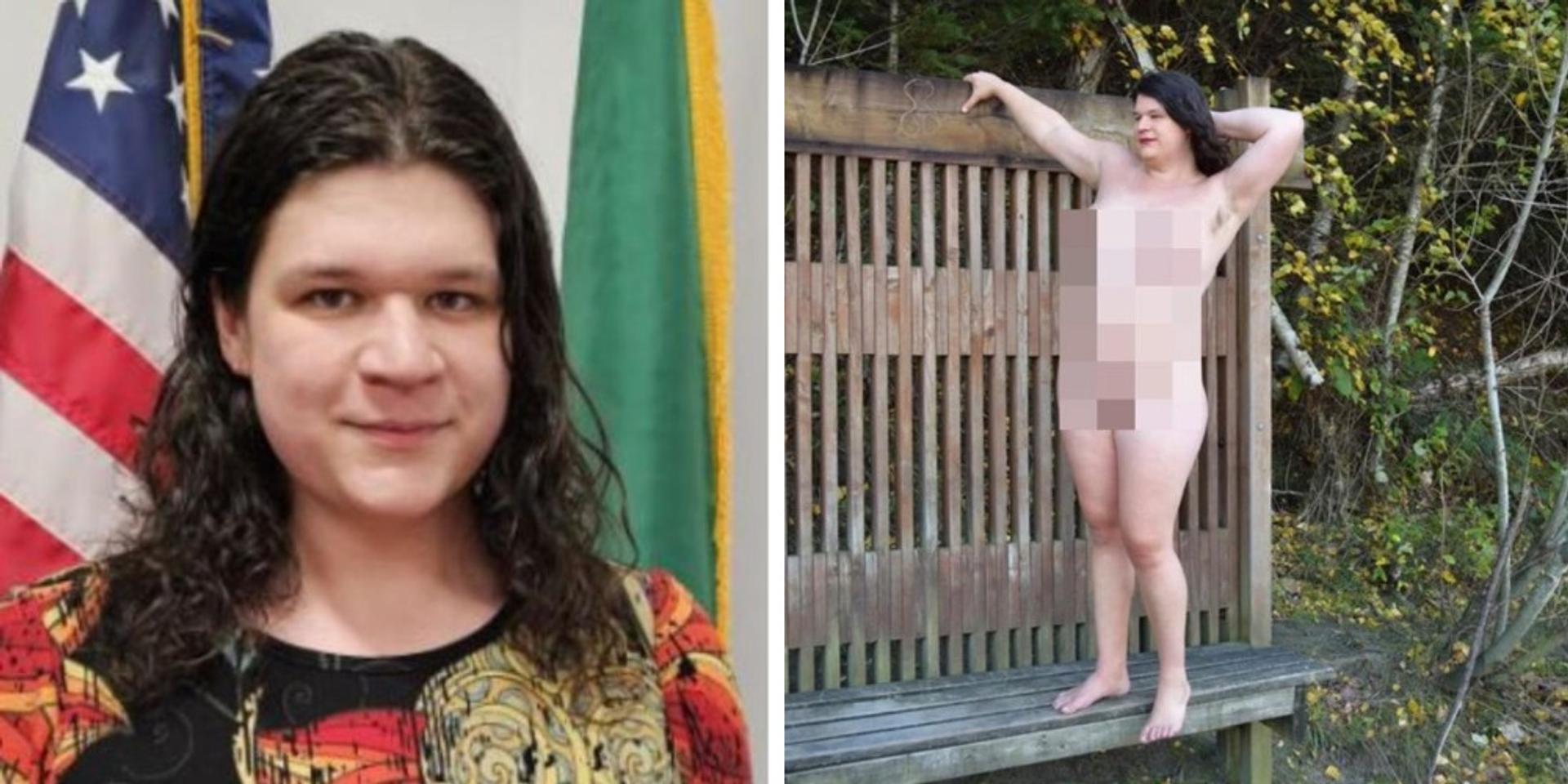 Trantifa city councilor Lucy Lauser seeks dismissal of indecent exposure charges as defense attorney argues males are not prosecuted for going topless