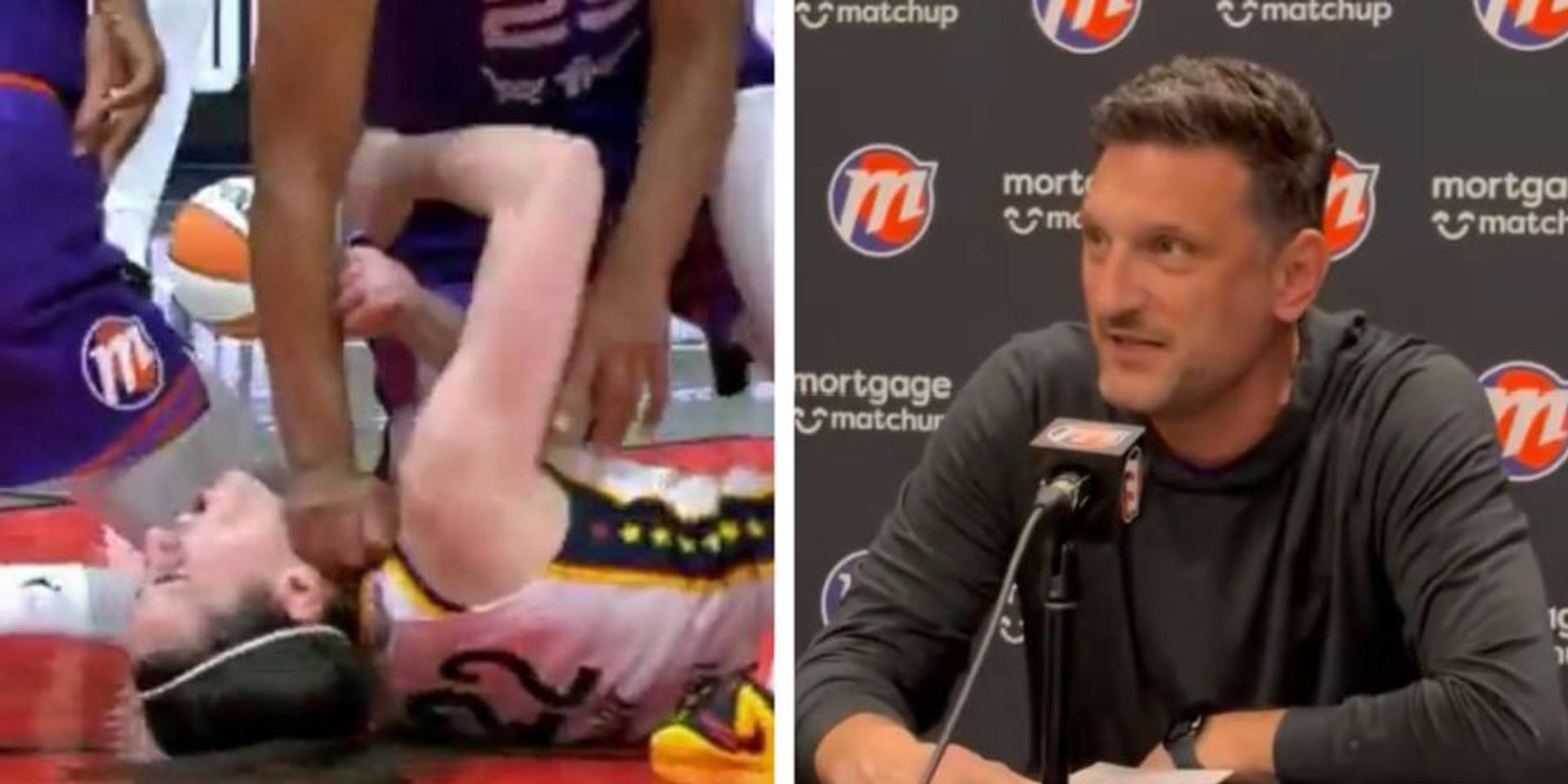 Phoenix WNBA coach says he's 'disappointed' with suspension of player for fist to the throat of Caitlin Clark
