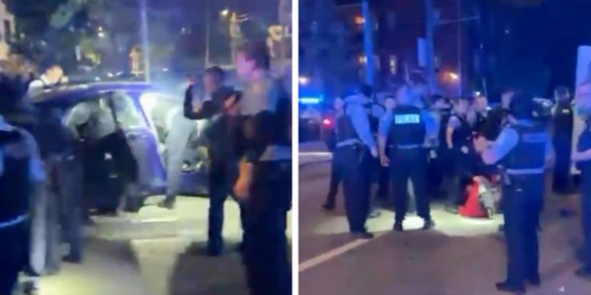 Five Chicago police officers struck by driver while breaking up ‘teen takeover’