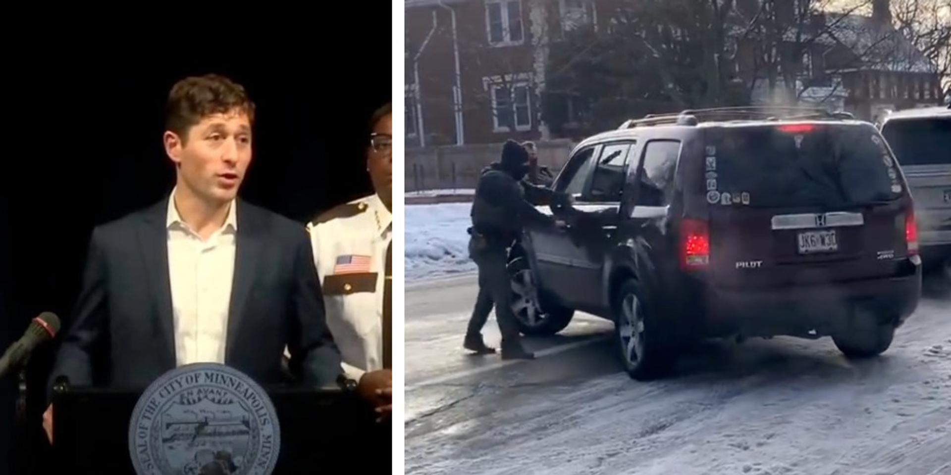 Mayor Jacob Frey tells ICE to 'get the f*ck out of Minneapolis' after woman tries to run over officer, gets fatally shot