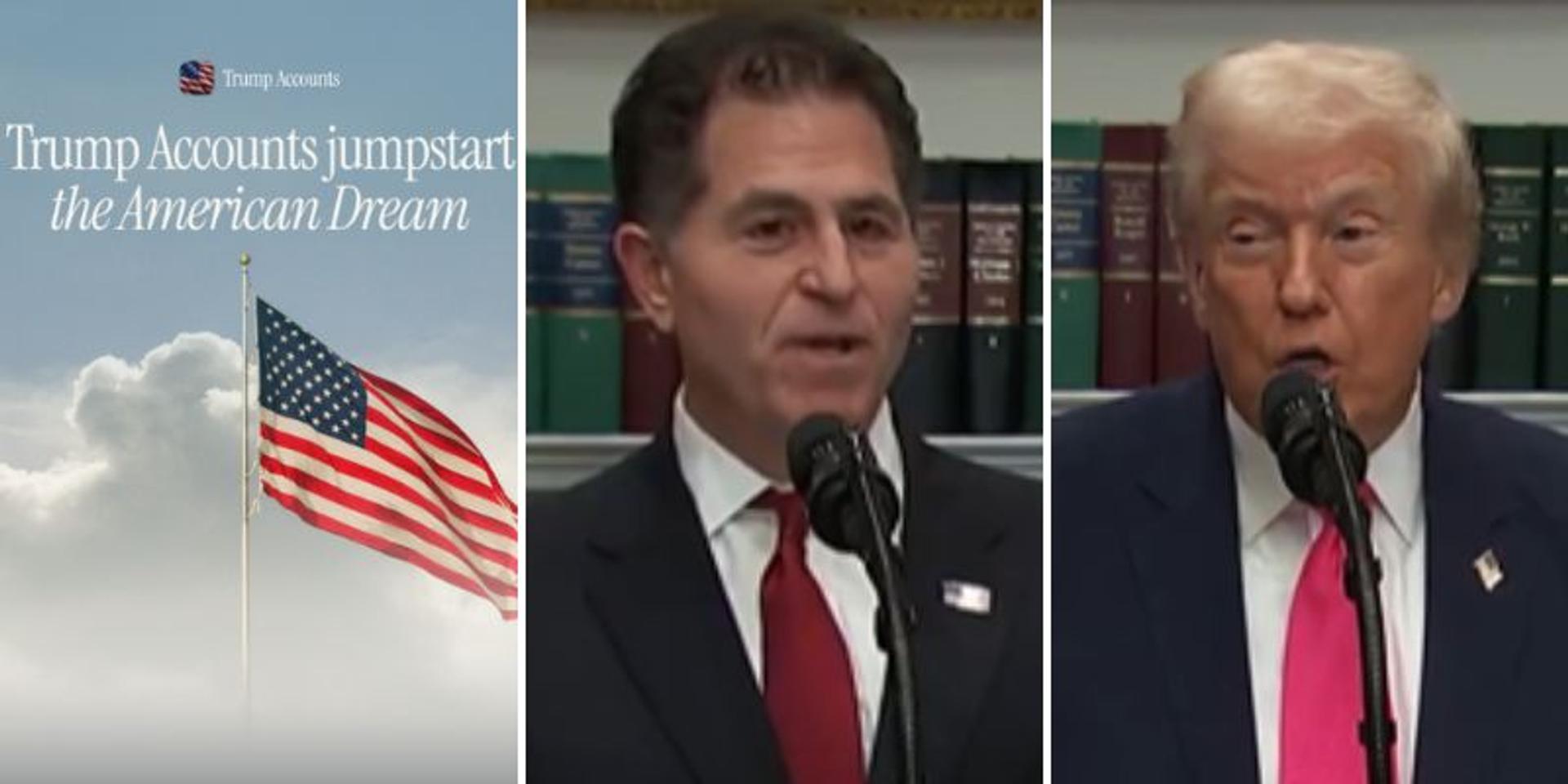 Billionaires Michael and Susan Dell pledge $6.25 BILLION for President Trump's new savings program for American children