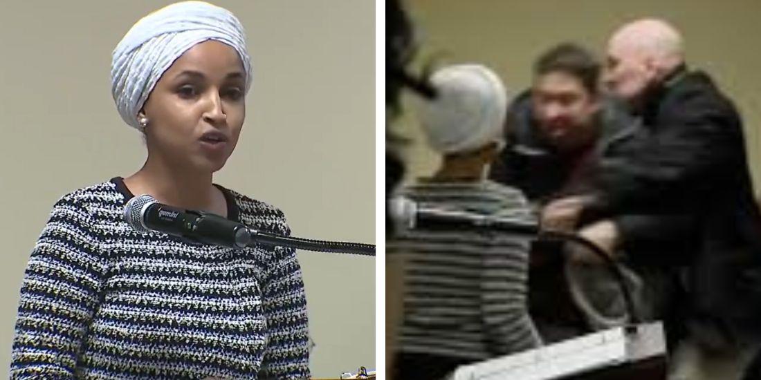 BREAKING UPDATE: Man arrested after Ilhan Omar attacked, sprayed with substance during Minneapolis town hall