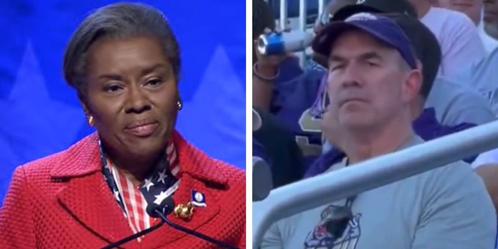 White Dem donor yells racist remarks at GOP Virginia gov candidate Winsome Sears