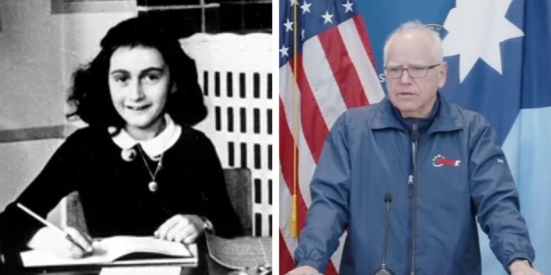 Holocaust Museum slams Tim Walz for comparison of ICE to Nazi horrors seen by Anne Frank