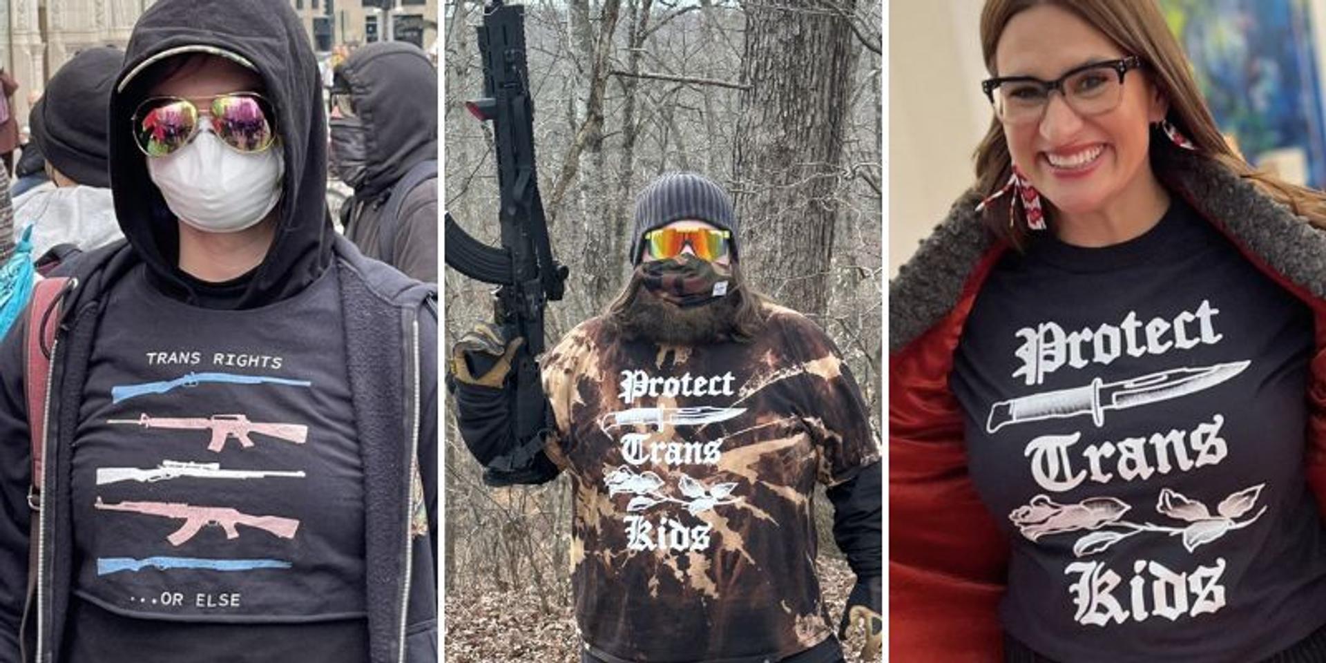 Trans propaganda, merch encourages violence to 'protect trans kids,' kill 'fascists'