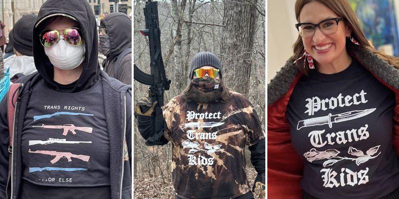 Trans propaganda, merch encourages violence to 'protect trans kids,' kill 'fascists'