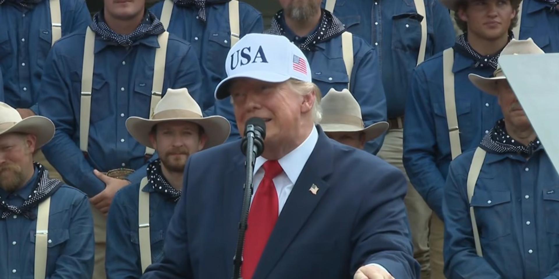 BREAKING: Trump celebrates Teddy Roosevelt's transformation of America into a 'great power and empire' at dedication of presidential library