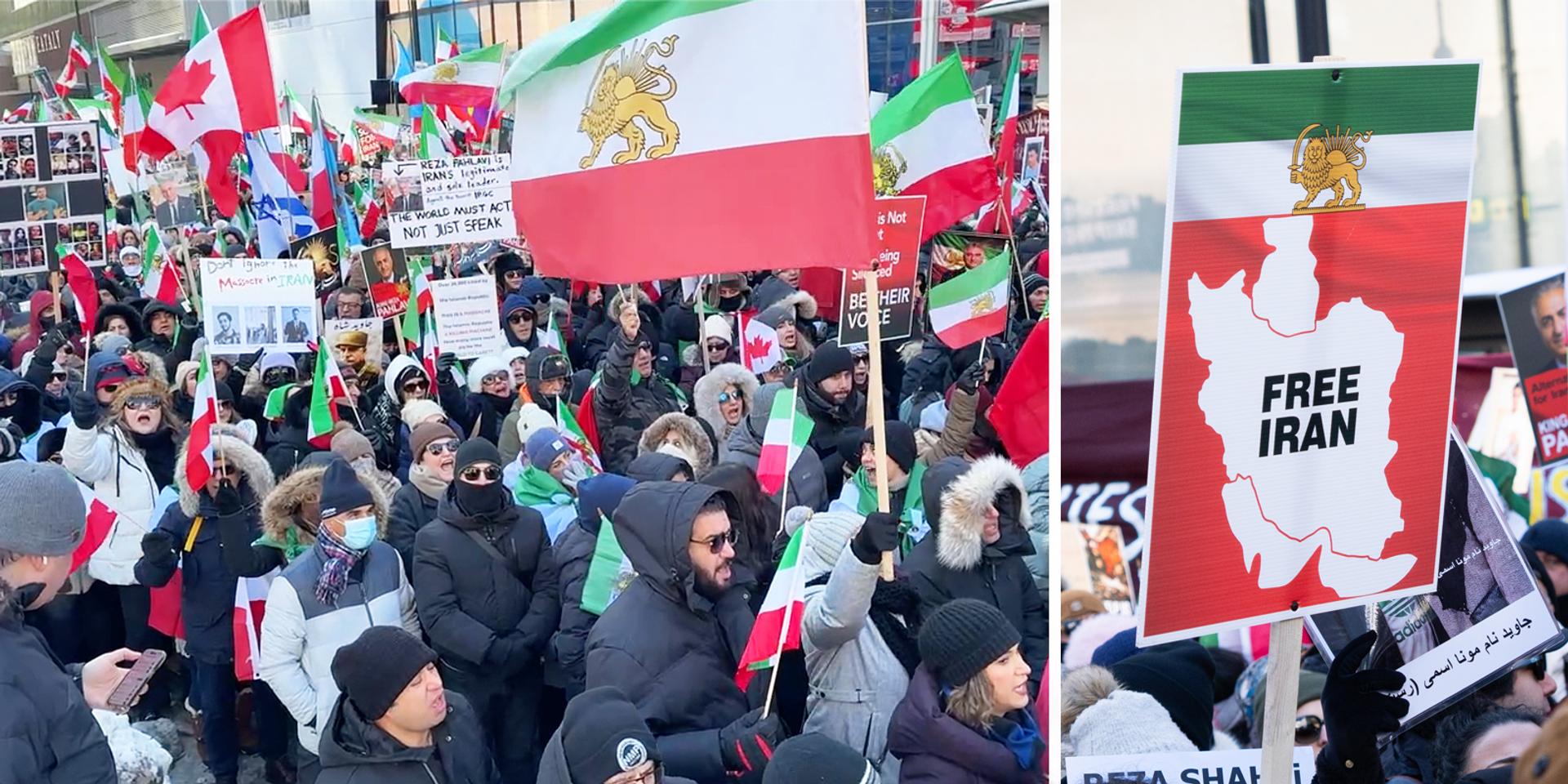 150,000 protestors march on Toronto to demand regime change in Iran, ask Trump to act