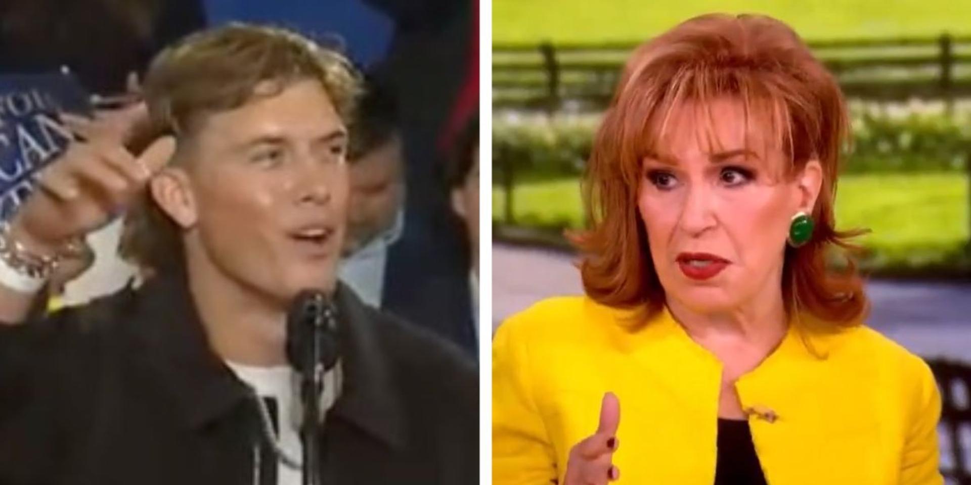 Joy Behar ATTACKS Jaxson Dart for introducing Trump at NYC rally, calls him 'stupid' and 'racist'