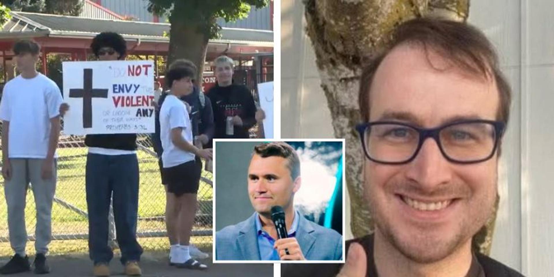 Oregon high school students stage walkout after teacher celebrates Charlie Kirk assassination