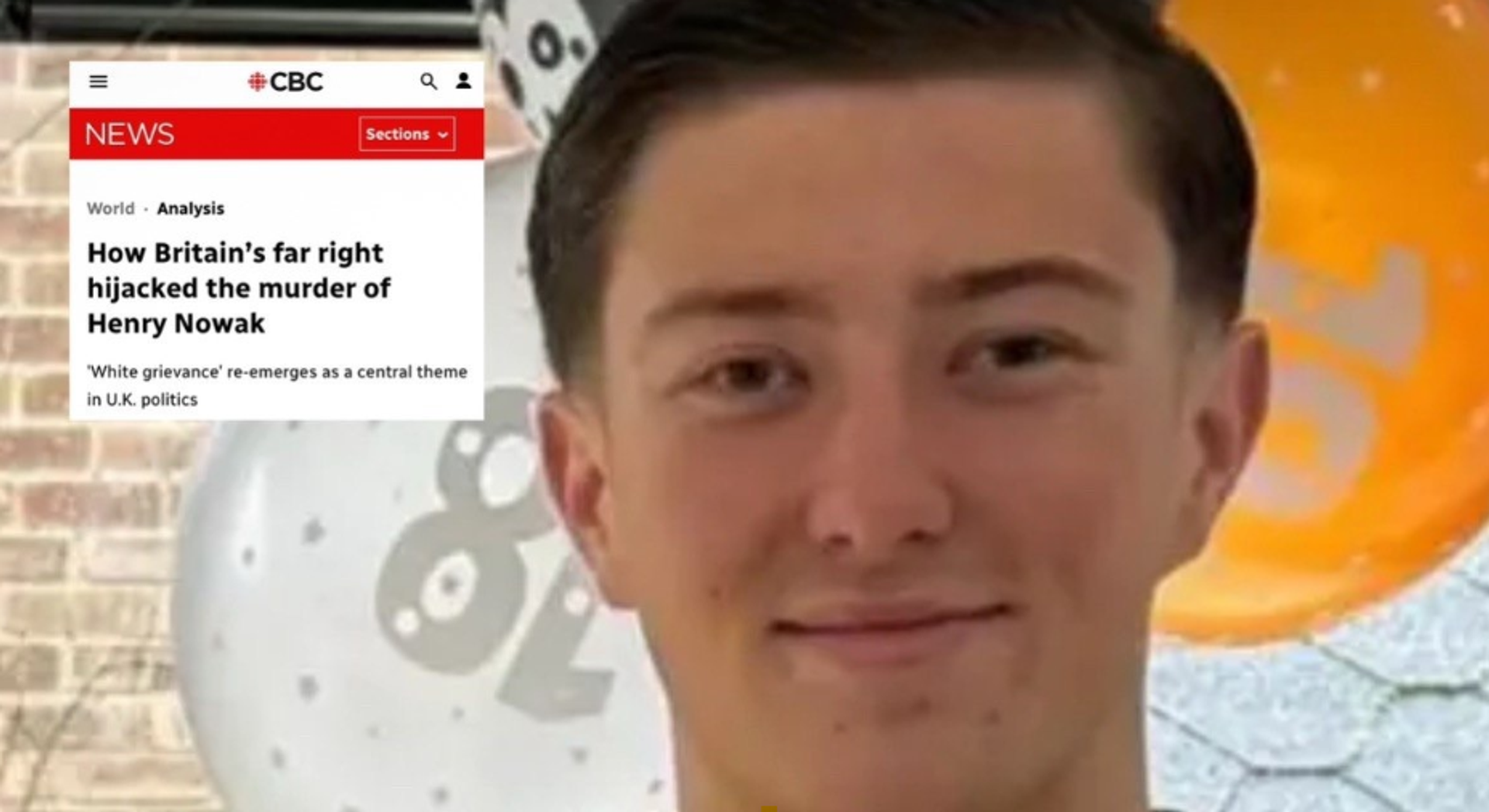 Canada's state broadcaster CBC blames the 'far-right' and 'white grievance' for outrage over Henry Nowak's brutal murder