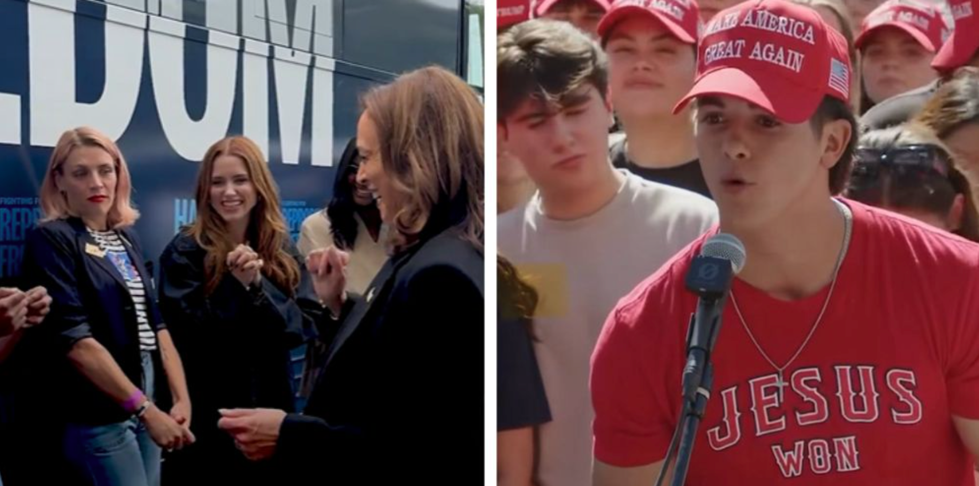 Gen Z male Trump voters want children and financial independence—women Kamala voters rank money, career at top of wish list: NBC poll